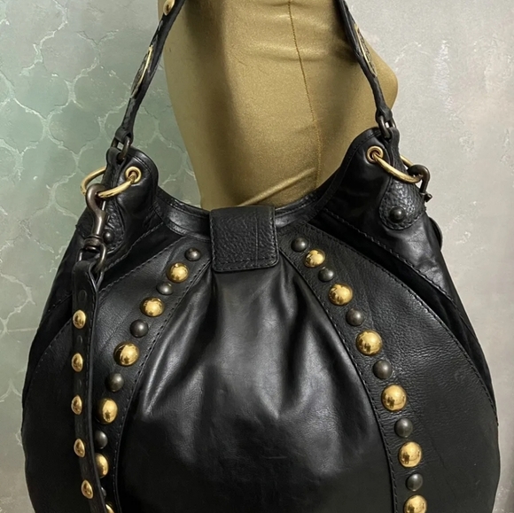 Authentic Gucci Babouska Black Leather Hobo Shoulder Bag - Picture 3 of 17
